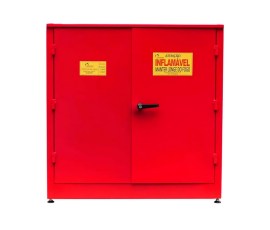 Armário Corta Fogo Practical Vermelho - 1,00 X 1,00 X 0,45 Metros - 690502009 - Redentor